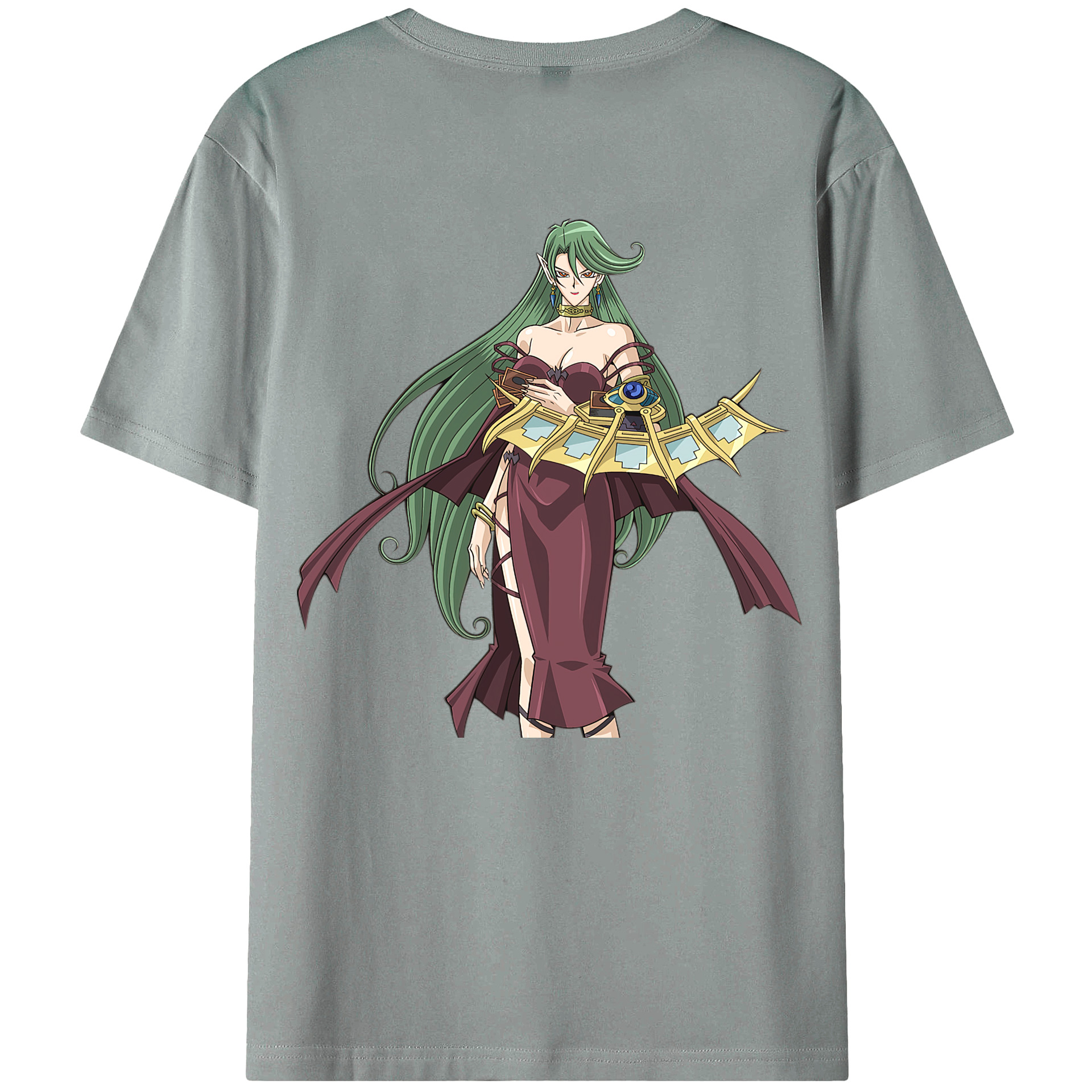 （画像用） 遊☆戯☆王 Yu-Gi-Oh! 綿100％ メンズ半袖Tシャツ（バックプリント） 通気性
